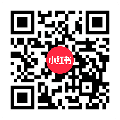 关注小红书 QR Code